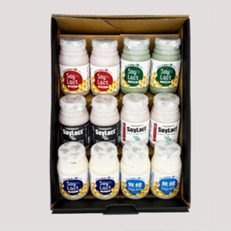 ＜植物性乳酸菌飲料＞ソイラクト 化粧箱入りギフトセット　6フレーバー12本入り
