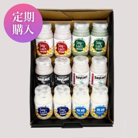 【定期購入】＜植物性乳酸菌飲料＞ソイラクト 化粧箱入りギフトセット　6フレーバー12本入り